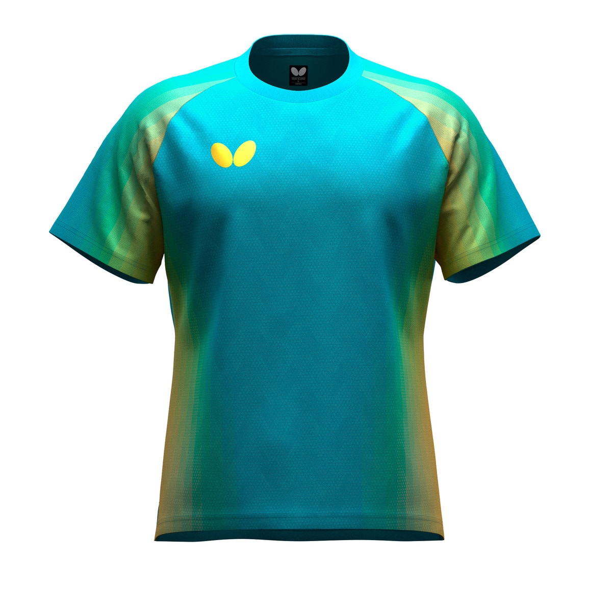 Butterfly Jenora Table Tennis Shirt - Turquoise-Blue - Front